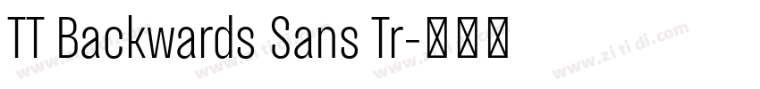 TT Backwards Sans Tr字体转换